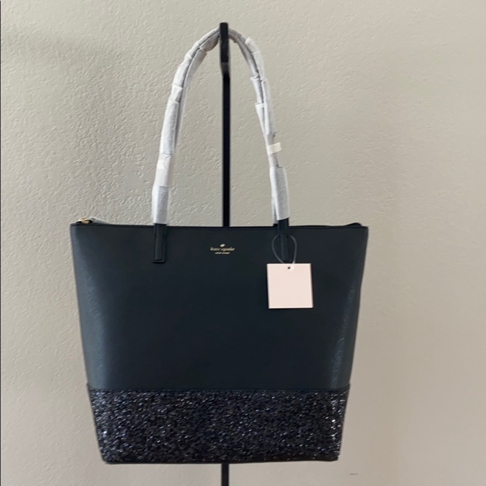 Kate Spade black Penny Greta Court hand bag